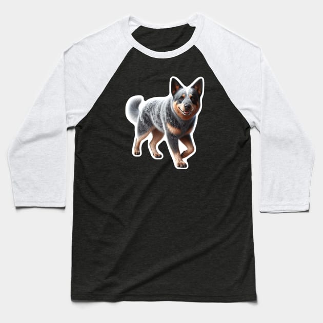 Australian Cattle Dog Baseball T-Shirt by millersye